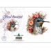 FLORAL BEAUTIES GREETING CARD Hummingbird 7